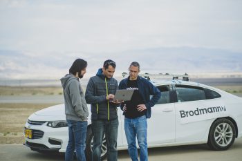 Brodmann17 founders from left to right: Assaf Mushinsky, Amir Alush, and Adi Pinhas. Courtesy