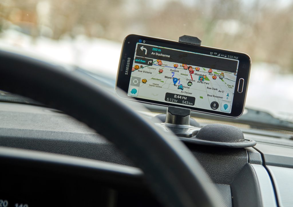 The Waze navigation app. Deposit Photos