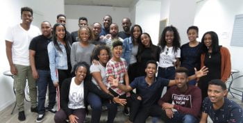 Ethiopian-Israeli students at the Tech-Career center. Courtesy