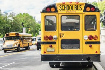 NYC school bus. Illustrative. Deposit Photos