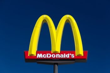 A McDonald's sign in Valencia, California. Deposit Photos