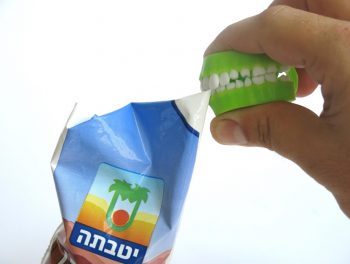 Chocolate milk opener. Courtesy of Shaul Cohen