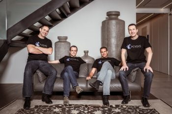 Pcysys' team from left to right: Aviv Cohen, CMO, Arik Liberzon, founder and CTO, Amitai Ratzon, CEO, and Ran Tamir, VP Product. Courtesy