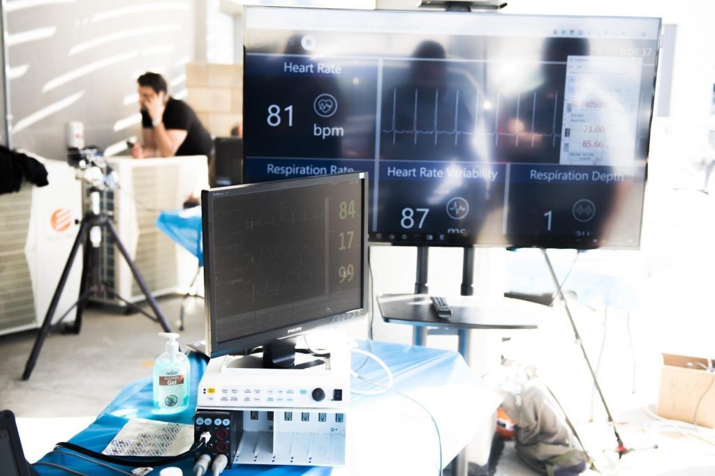 An Elbit radar system adapted for monitoring vital signs of coronavirus patients. Courtesy of the Ministry of Defense