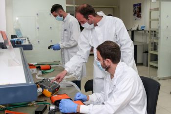 The production line for the Ventway Sparrow ventilation system at the IAI missile division. Photo: IAI