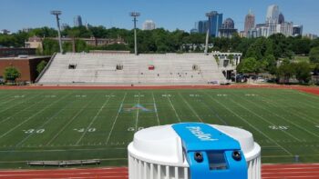 A sports field fitted with Pixellot's AI solution. Photo: Pixellot