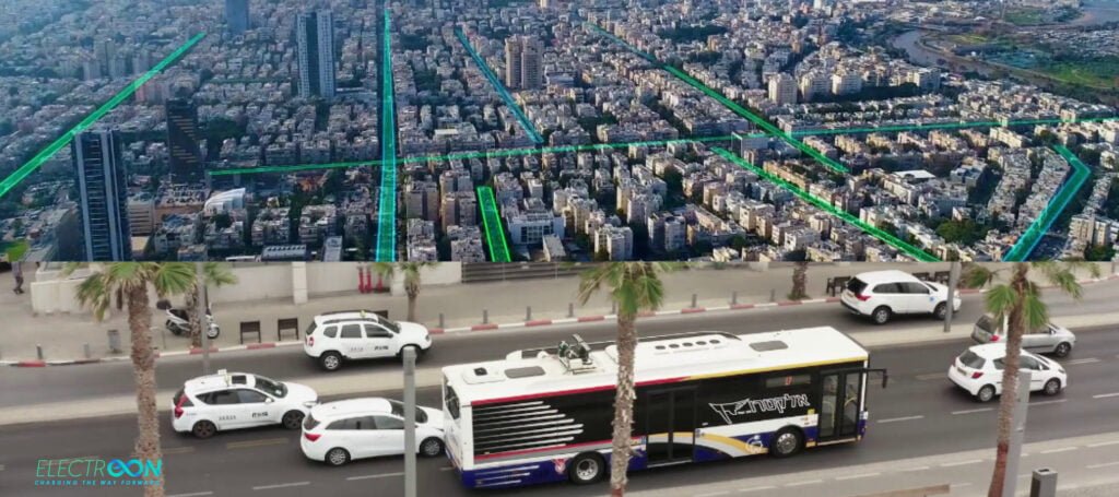 An electric bus powered by ElectReon's smart roads. Illustrative. Courtesy