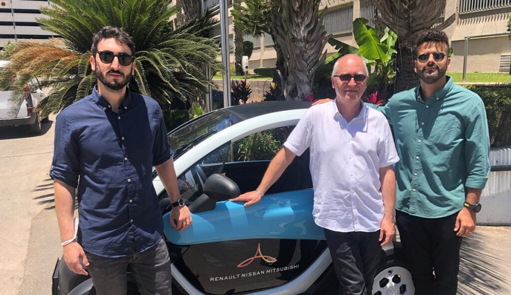 From left to right: Slava Bronfman, Cybellum CEO, Etienne Barbier, director at the Alliance Innovation Lab Tel Aviv, and Eldad Raziel, Cyber Security Leader at the Alliance Innovation Lab Tel Aviv. Photo: Courtesy