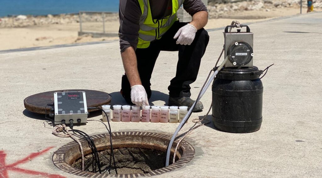 Kando's Ashkelon pilot study showed traces of the coronavirus in the city sewage system. Courtesy