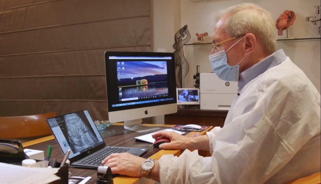 A doctor receives the scans from the PulseNmore telemedicine device. Screenshot