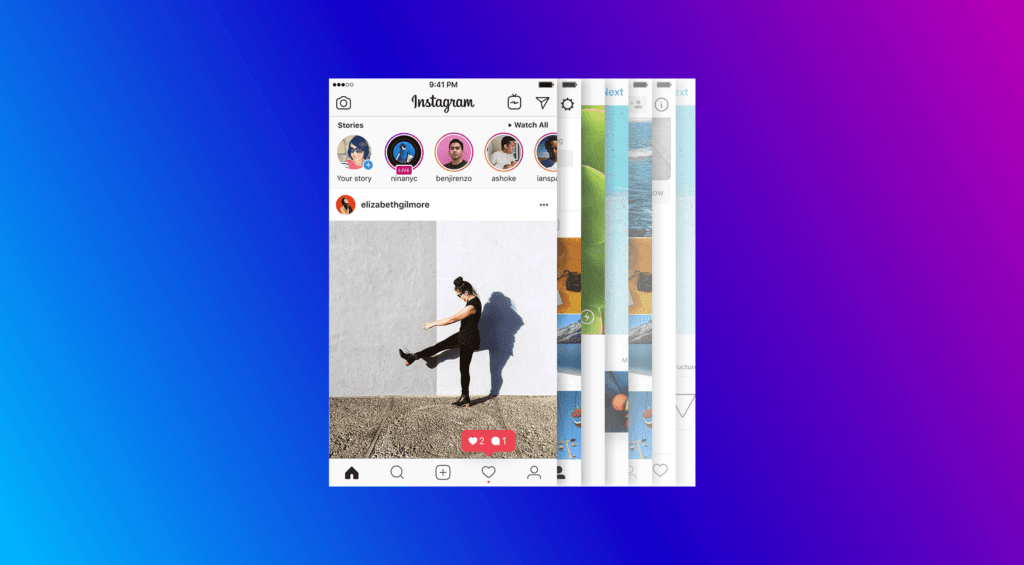 Instragram screenshots