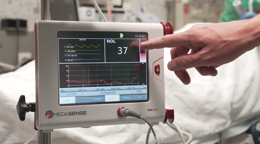 Medasense's NOL monitoring technology enables clinicians to personalize pain treatment. Photo: Medasense