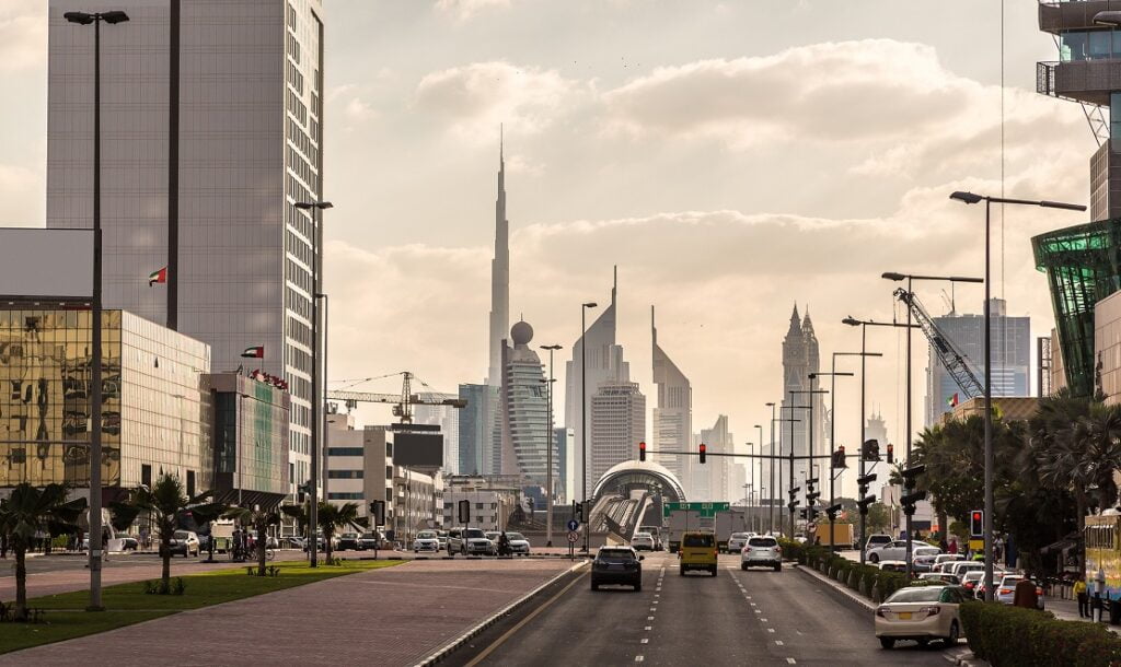 Sheikh Zayed Road in Dubai, UAE. Deposit Photos