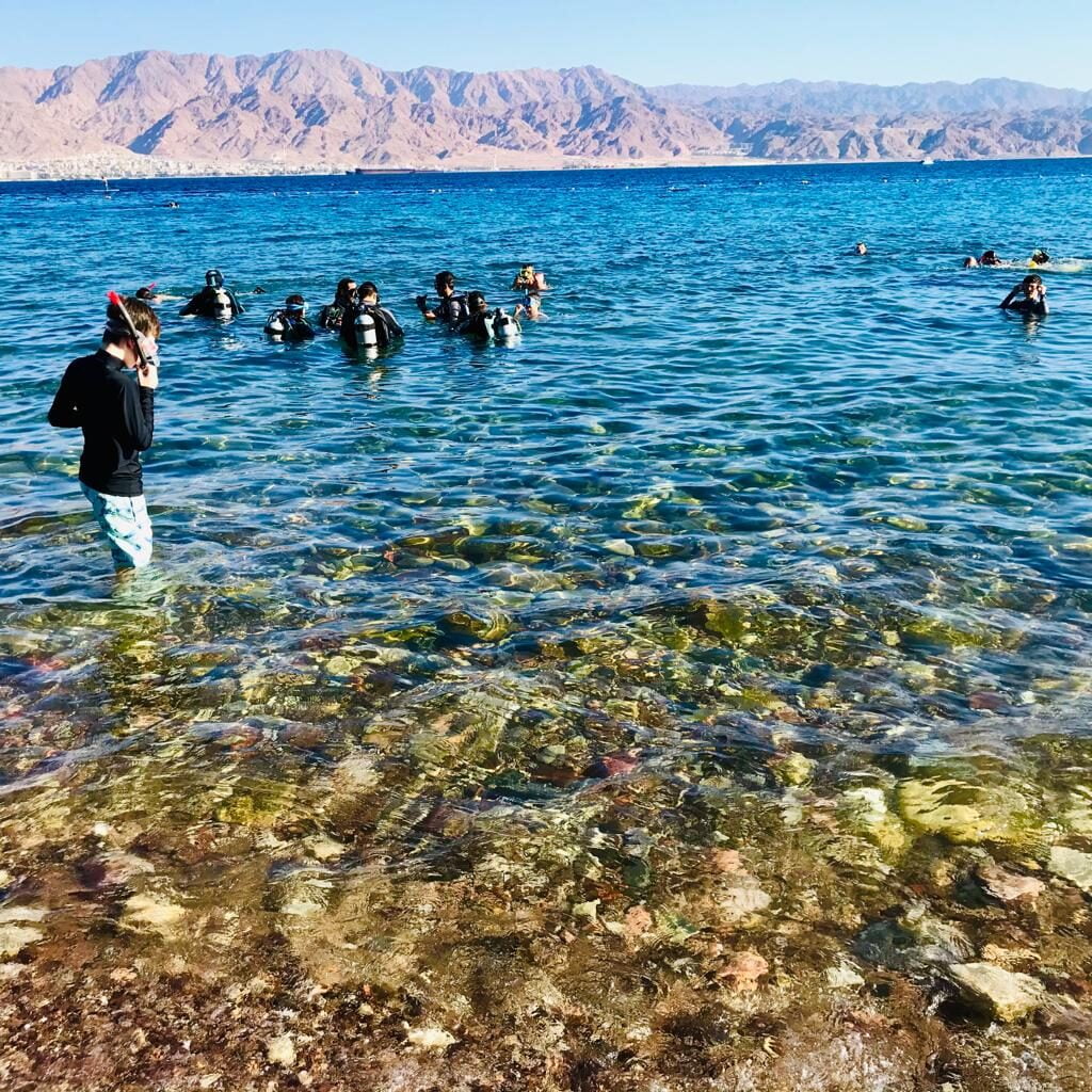 Scuba diving in Eilat, November 2020. Photo: Viva Sarah Press