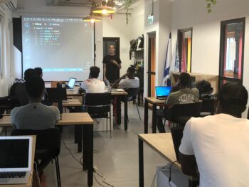 Intro to Coding, a new program for asylum seekers in Tel Aviv. Courtesy