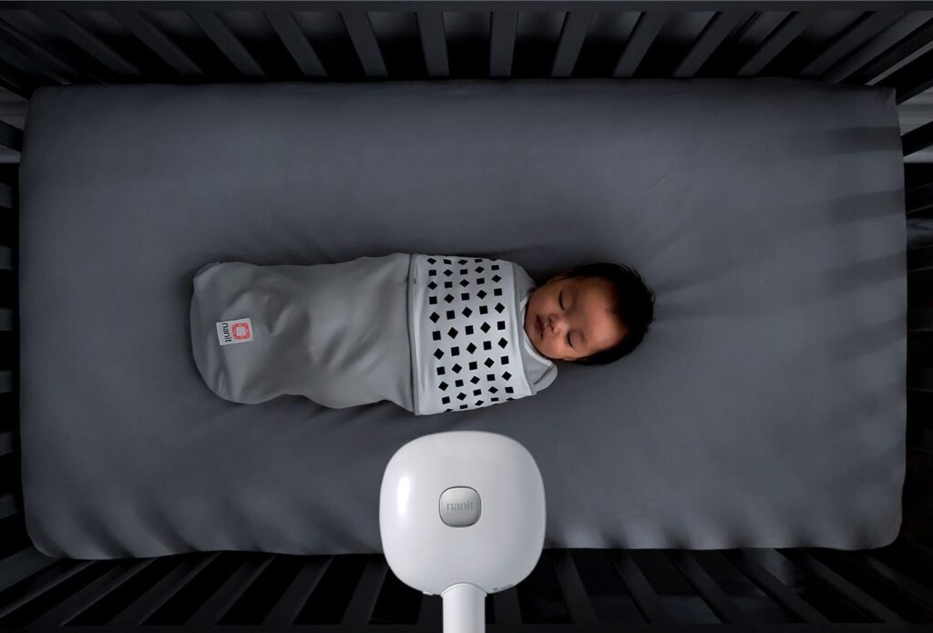 Nanit's baby monitor uses computer vision and machine learning to track sleep schedules. Courtesy