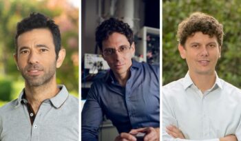 From left: Professor Yossi Yovel, Professor Ido Kaminer, Professor Rafael Klajn. Photos: Courtesy