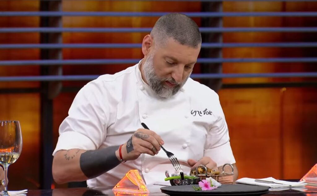 Assaf Granit on the show "The game of chefs." Photo: Screenshot