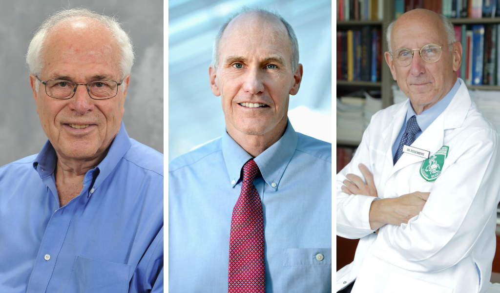 From left: 2021 Dan David Prize laureates Professor Zelig Eshhar of Israel's Weizmann Institute of Science, Professor Carl June of the University of Pennsylvania (Photo: Penn Medicine), and Dr. Steven Rosenberg of the National Cancer Institute (Photo: US National Institutes of Health).