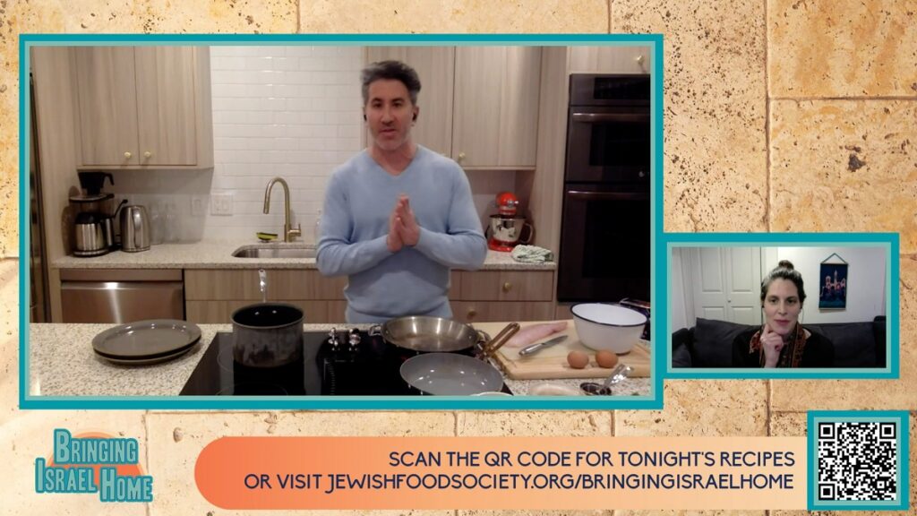 Chef Michael Solomoniv makes fish schnitzel in one episode of his new web series focused on Israeli cuisine. Courtesy