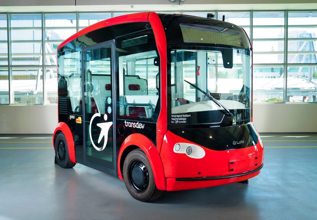 Mobileye, Transdev Autonomous Transport System and Lohr Group will integrate Mobileye’s self-driving system into the i-Cristal autonomous electric shuttle, manufactured by Lohr Group, with plans to add it to public transportation services across the globe, starting in Europe. Photo: Mobileye
