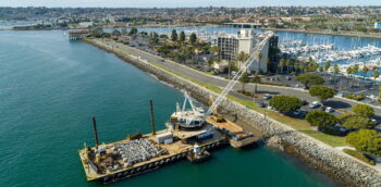 The Port of San Diego is installing marine-friendly concrete structures made by ECONcrete. Courtesy