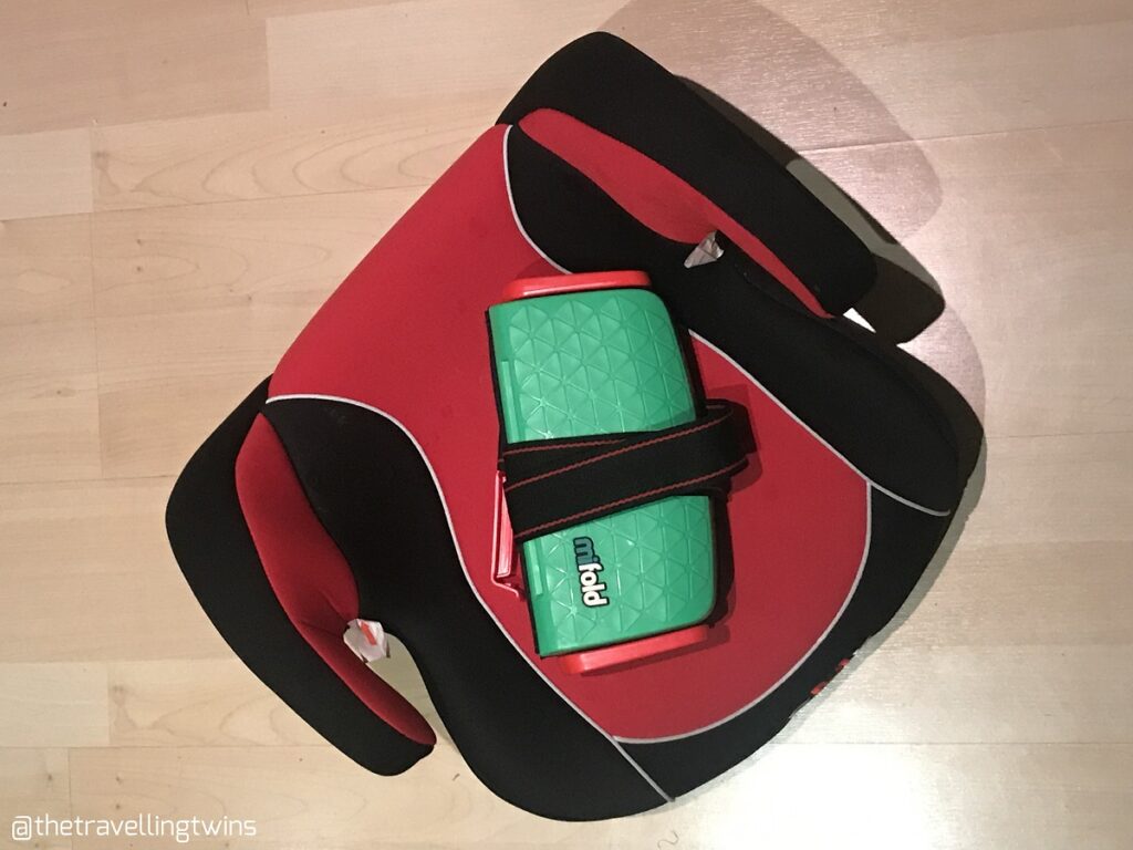 The mifold on a regular booster seat. Courtesy