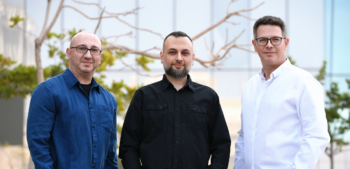 Cyberfish founders from left to right: Eugene Geht, Dima Kagan, and Amit Israel. Courtesy