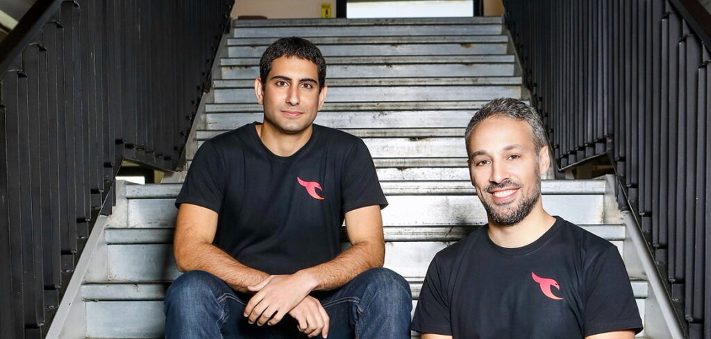 Talon Cyber Security founders Ohad Bobrov, right, and Ofer Ben-Noon, left. Photo by Shlomi Yossef