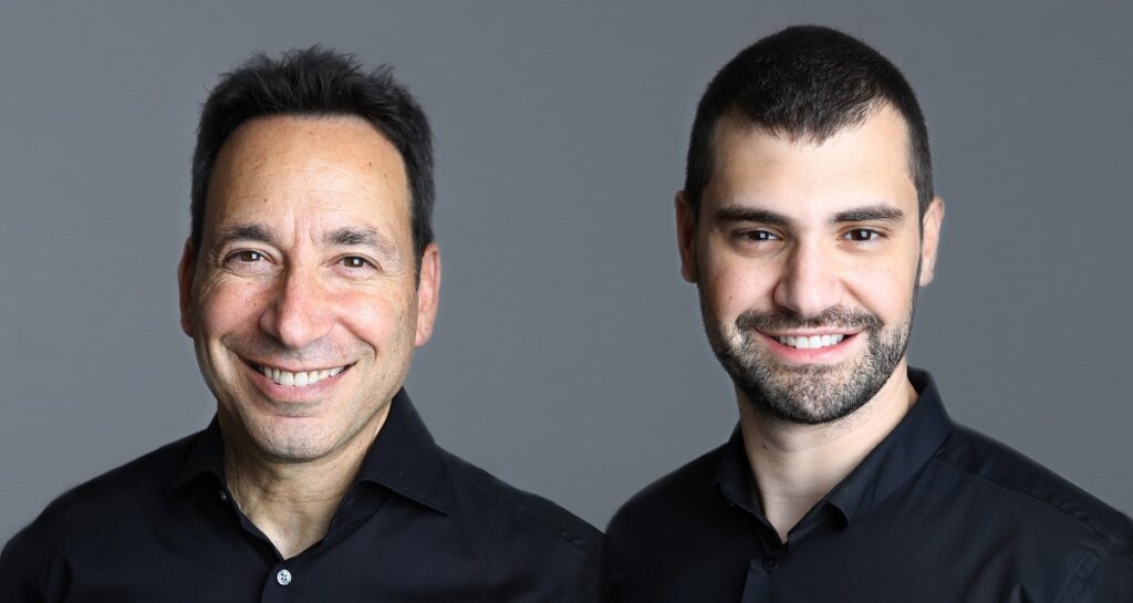 Salt Security co-founders Michael Nicosia, left, and Roey Eliyahu, right. Photo: Sally Ben Ariye