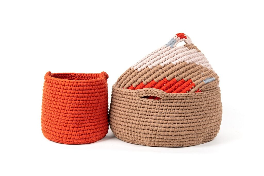 Hand crafted baskets from the women of Kuchinate.