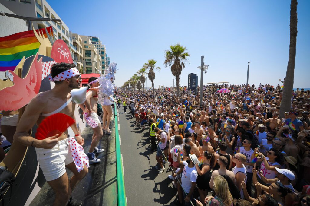 Scene from the The 2019 Tel Aviv Pride Parade. Photo by Guy Yechiely.
