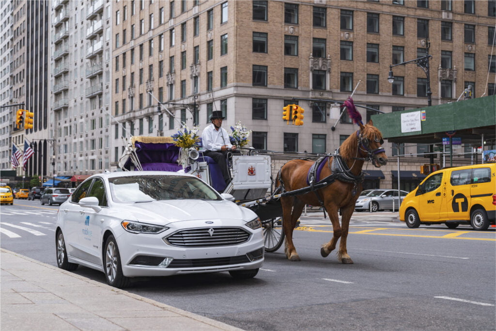 Mobileye's autonomous vehicle in New York City. Courtesy