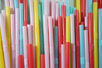 Plastic straws. Illustrative.