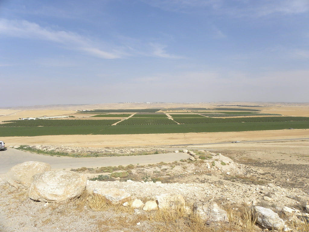irrigation in Tel Arad 