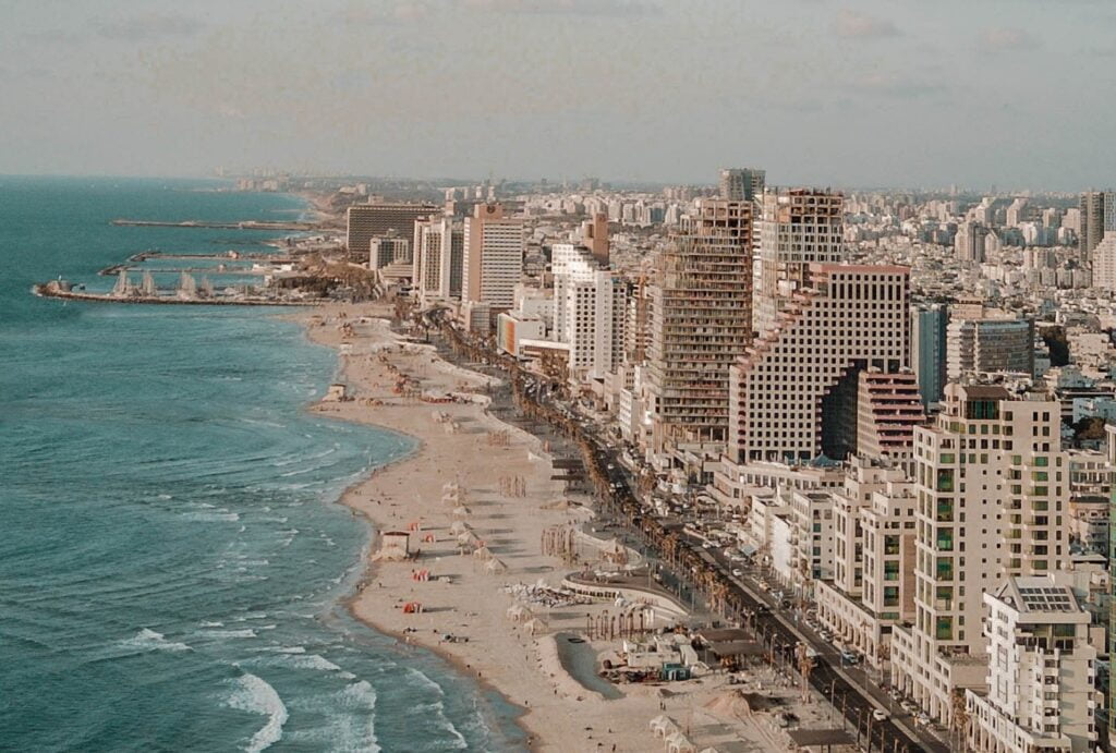 Tel Aviv shoreline. Photo by Naya Shaw from Pexels