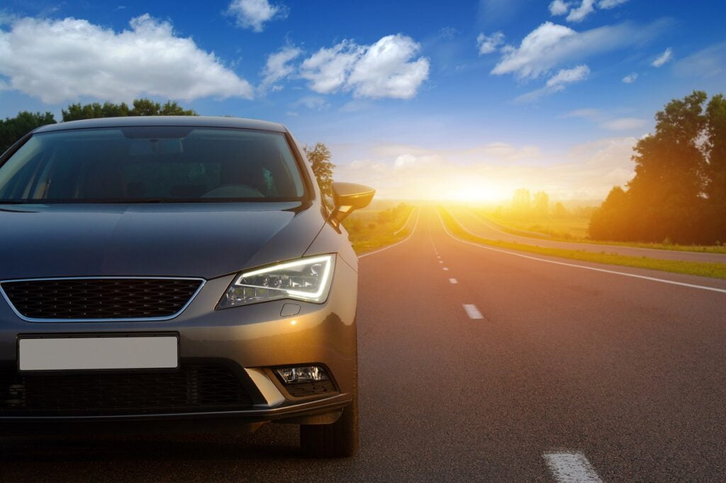 car and light.