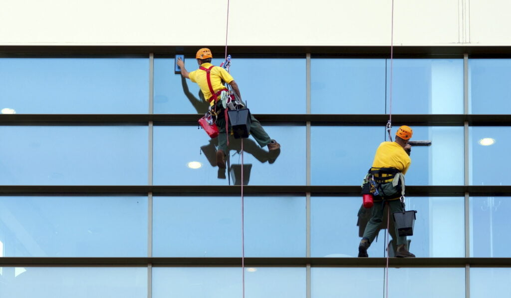 De-risking a dangerous job: How a window washing startup is raising the bar  (and hose) with drones