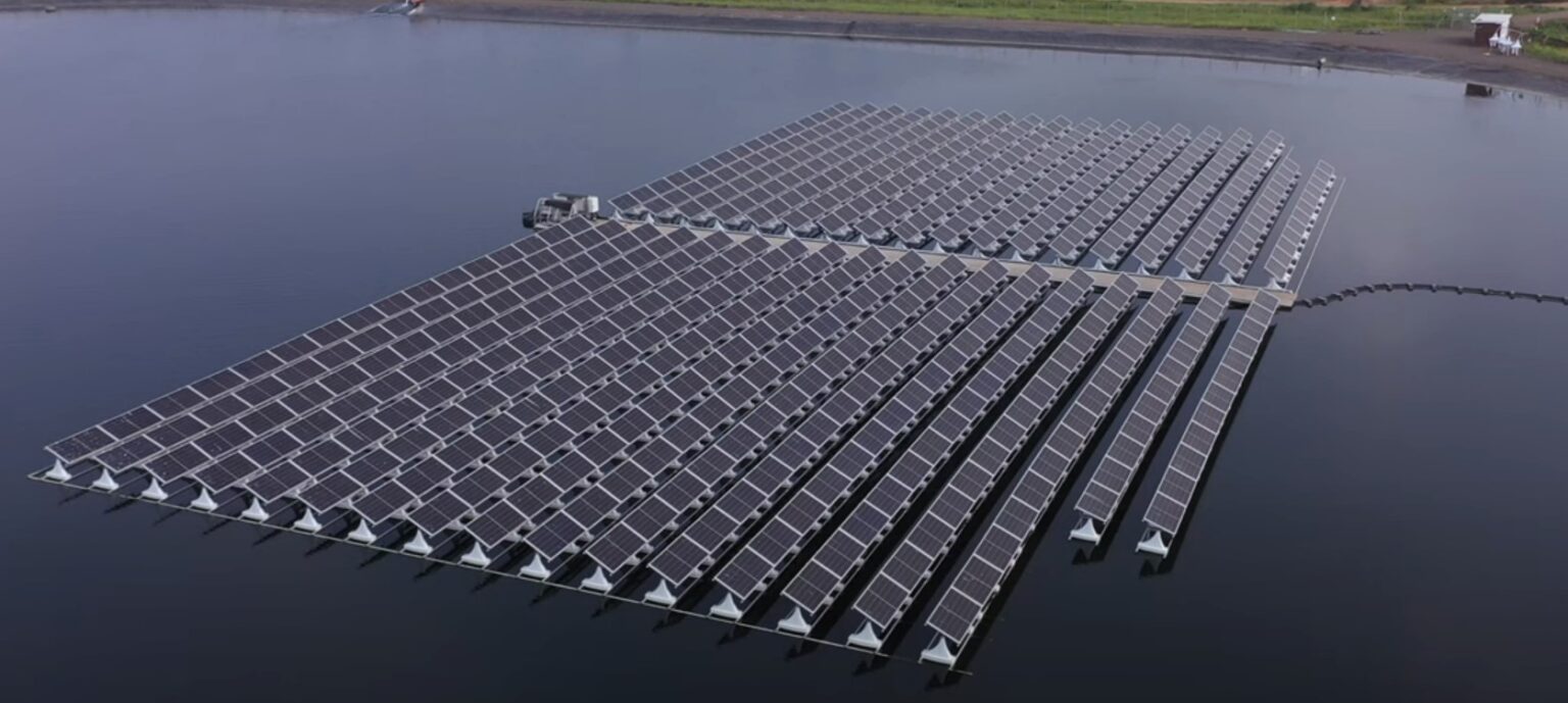 Catching Rays: Floating Solar Panels Tilt To Face The Sun